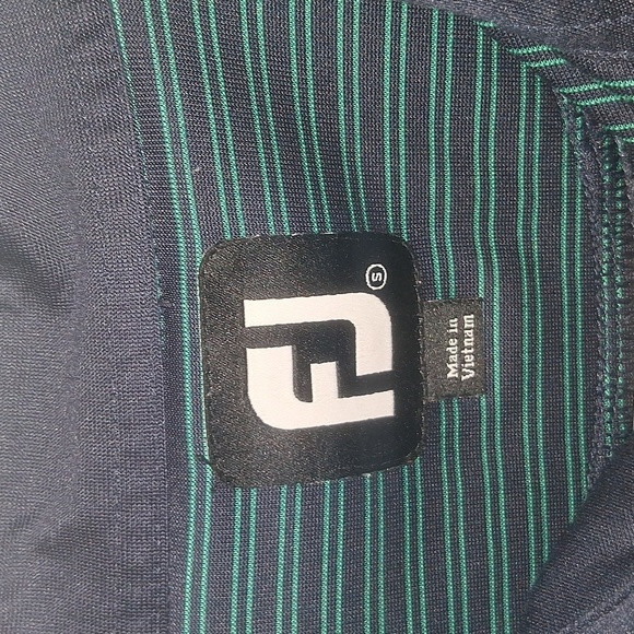 FootJoy Men’s Striped Performance Golf‎ Polo Long Sleeve 1/4 Zip S - Picture 4 of 6